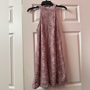 Francesca's Collections Mauve Textured Dress